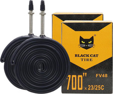 2 Pcs 700X23C/25C 700X28C/32C Bike Tubes, 48Mm FV Presta Valve, 700C Bike Tire T