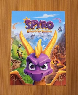 Spyro Reignited Trilogy The Dragon Promo Trading Card Playstation Gold Foil