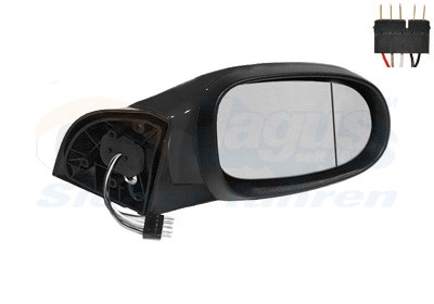 VAN Wezel 3014808 AußEnspiegel Rechts FüR Mercedes A W168 07.97-08.04 Mercedes-image