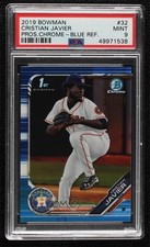 2019 Bowman Chrome Prospects Blue Refractor /150 Cristian Javier PSA 9 MINT ez6