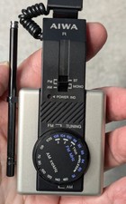 Vintage Aiwa AM/FM HR-SO1 Mkll Portable Headphones Folding Untested