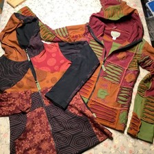 VISHES.de, Patchworkjacke, XS, Boho/ Ethno, handmade in Nepal