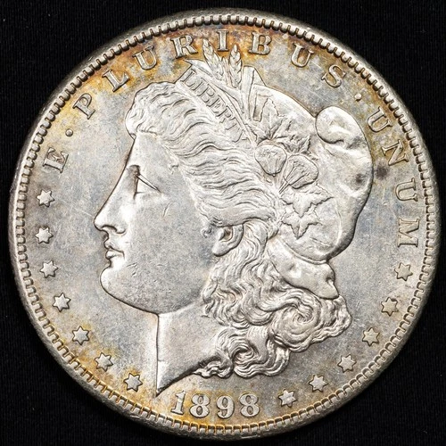 1898-S AU/UNC Morgan Silver Dollar San Francisco Mint