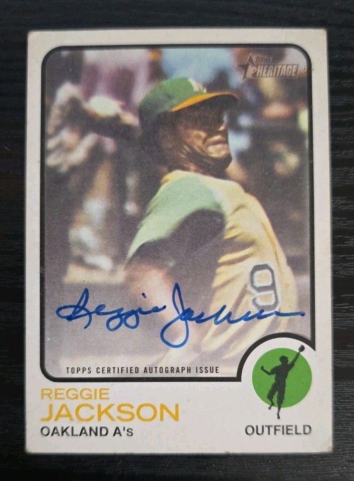 2022 Topps Heritage Real One Reggie Jackson Auto
