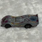 Vintage 1970 Hot Wheels Jet Threat Purple With Yellow Flames