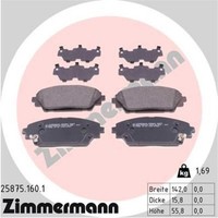 Zimmermann BremsbeläGe Bremsbelegsatz Vorne FüR Mazda 3 CX-3