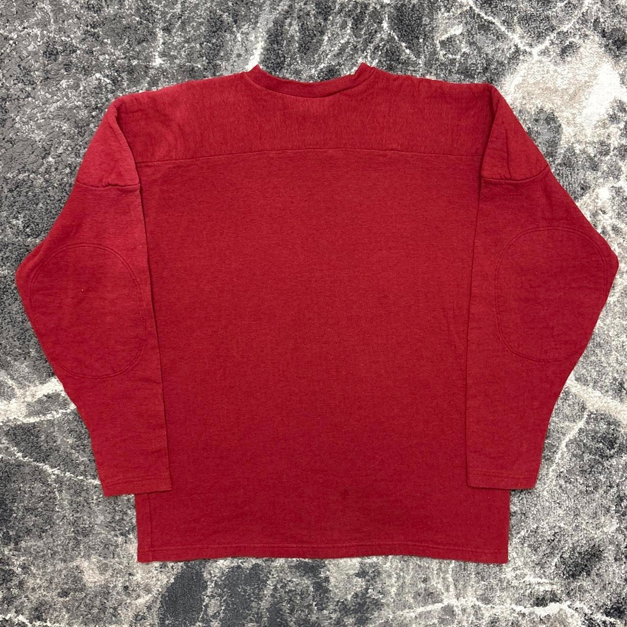 Ebbets Field Flannels Sweatshirt Mens XL Red Pullover Crewneck Blank Canada Made