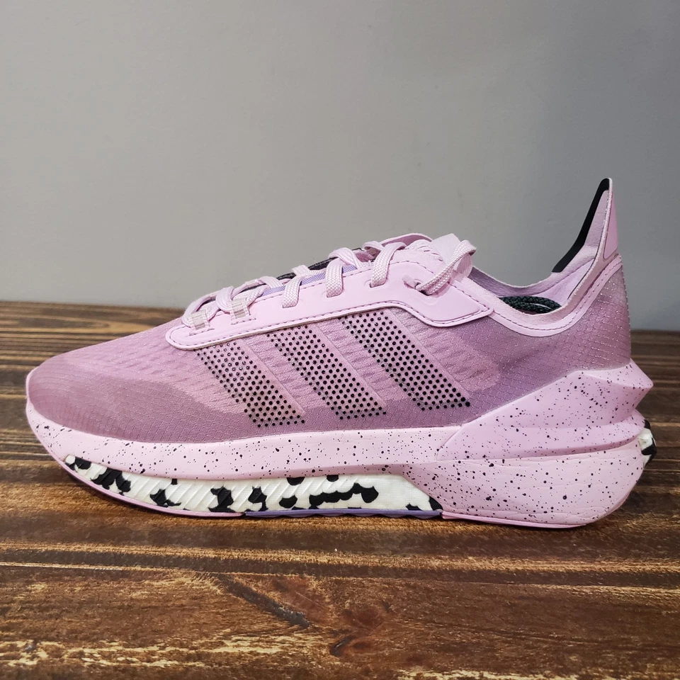 Adidas Avryn Women’s Size 8 Running Shoes Pink Purple White Athletic - Image 3 of 4