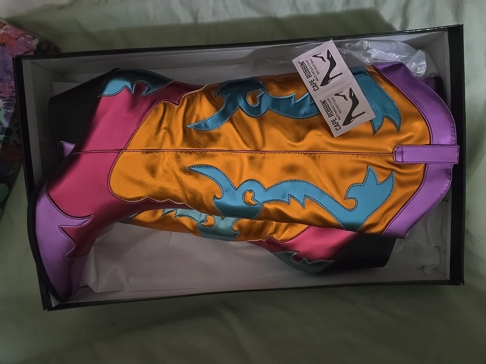 Botas vaqueras Cape Robbin metálicas de cuero vegano para mujer talla 11 Foto 3 de 4