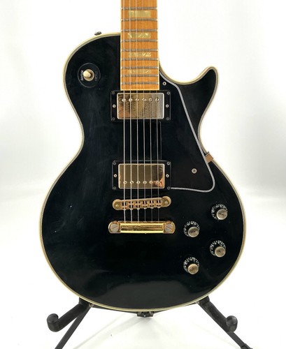 1977 Gibson Les Paul Custom Ebony With Maple Fretboard RARE Orginal Find! - Picture 2 of 24
