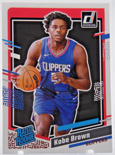2023-24 Donruss #239 Kobe Brown Rated Rookie RC Los Angeles Clippers NBA Card. rookie card picture