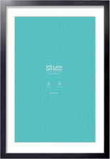 24X36 Picture Frame Black Poster Frame,Display Pictures 20X30 with Mat or 24X36