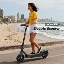 KOWOEE Adult Electric Scooter 500W Motor 8.5"Solid Tires 20Mph 20 Miles Range