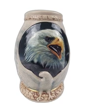 Bald Eagle Stein Woodlands Series In Original Box Forest Artwork With Eagles