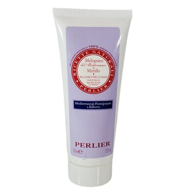 NEW SEALED Perlier Mediterranean Pomegranate Bilberry Hand Balm Cream 3.3 fl oz 