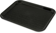 Cafe Standard Plastic Cafeteria/Fast Food Tray,BPA Free - 14" x 10" Black