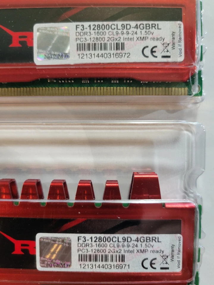 20GB (2GBx10) G.Skill Ripjaws PC3-12800 Non-ECC DDR3 RAM F3-12800CL9D-4GBRL - Image 2 of 4