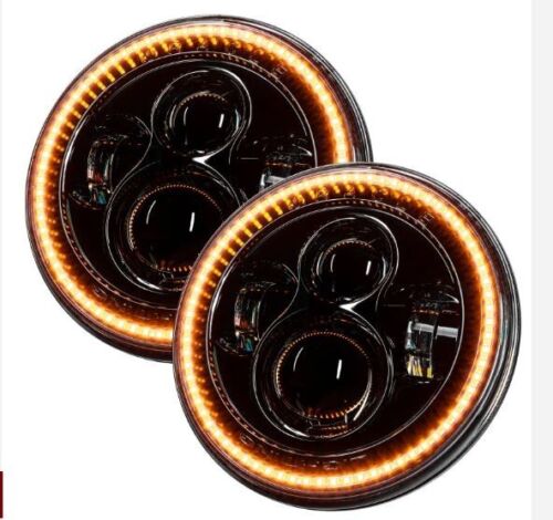 USED ORACLE 2007-2018 JEEP WRANGLER JK SWITCHBACK LED HALO HEADLIGHTS- 5769-123 - Foto 3 di 9