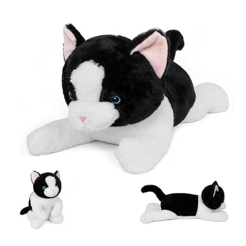 5 lbs, 24 inches Cat Weighted Stuffed Animals, Cuddly Weighted Cat Plush