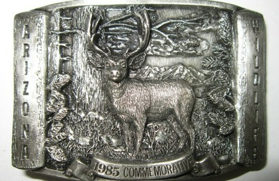 mule deer belt buckle