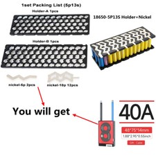 Daly 13S 48V 40A Li-ion BMS + 5P13S Holder + ...