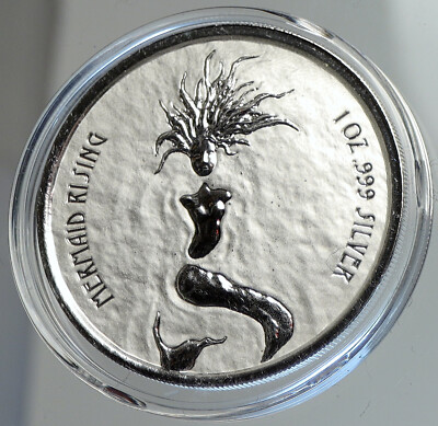 2018 FIJI Queen Elizabeth II MERMAID RISING Barnam Mystery Dollar