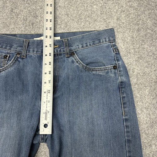Levi's 550 Denim Relaxed Blue Jeans Youth Size 16 REG 28x28 Blue Pockets Zip Fly - Picture 3 of 13