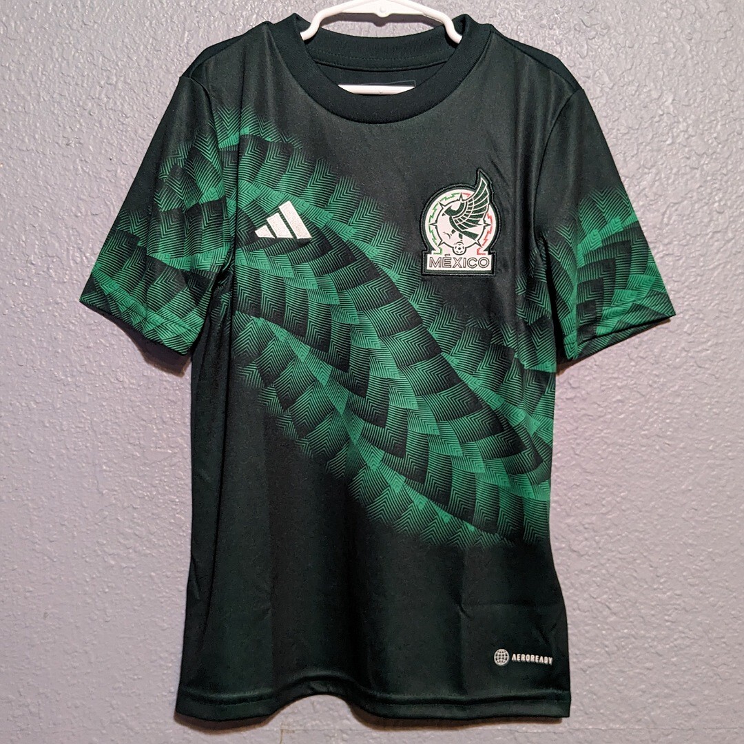 Adidas Mexico Jersey Youth Size Small Green National Soccer Team Kit