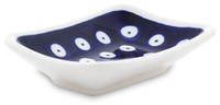 Bunzlauer Keramik Sushi- SojasoßEn Teller Rechteckig 10×6,50×2 Cm Dekor 42