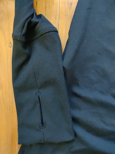 Nike Shirt Mens Small Black Swoosh Drifit 1/4 Zip Running Jacket Top EUC - Picture 4 of 4
