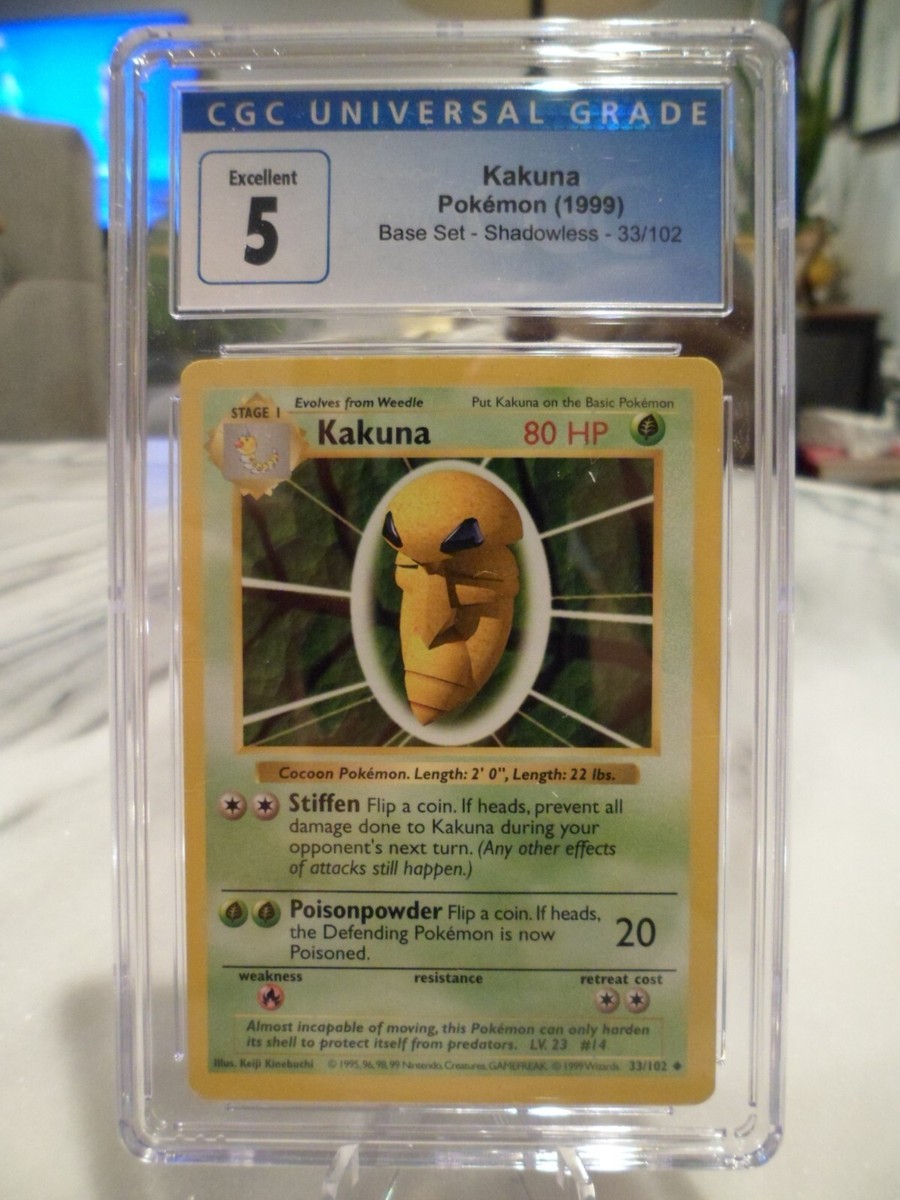 Buy Kakuna 033/102 Base Set (Shadowless) Regular online | eBay