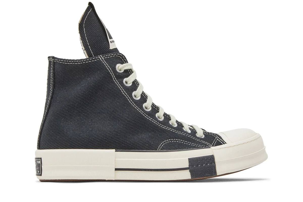 Converse Rick Owens x DRKSHDW DRKSTAR Chuck 70 High Black for Sale