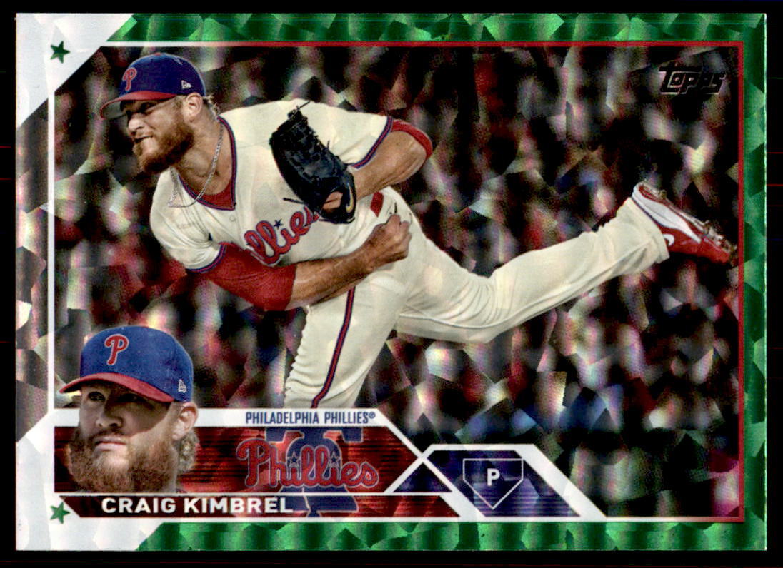 2023 Topps #589 Craig Kimbrel #/499 Green Foil