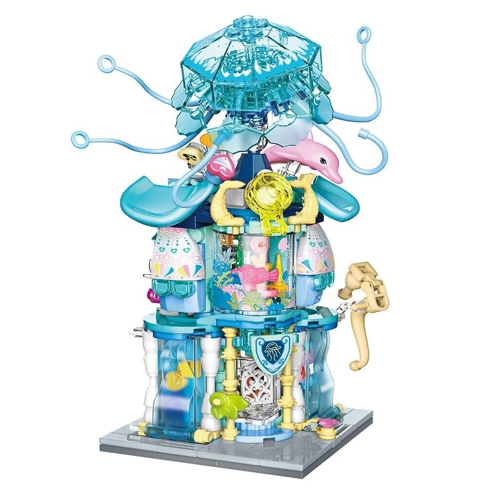 QMAN KEEPPLEY BLOCK K28014 CITY CORNER SUMMERTIME AQUARIUM