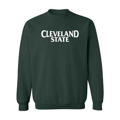 AW01 - Cleveland State Vikings Basic Block Crewneck Sweatshirt - Forest