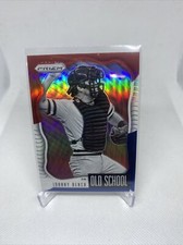 Johnny Bench 2021 Prizm Old School Red White & Blue #OS8  Cincinnati Reds 
