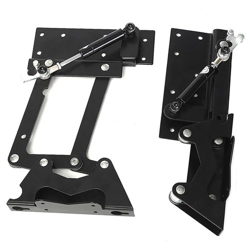 2x Heavy Duty Lift Up Hinge Top Coffee Table Gas Hydraulic Furniture