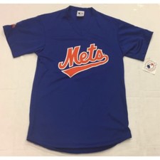 Majestic 5200 New York Mets Royal Blue Baseball Jersey Adult