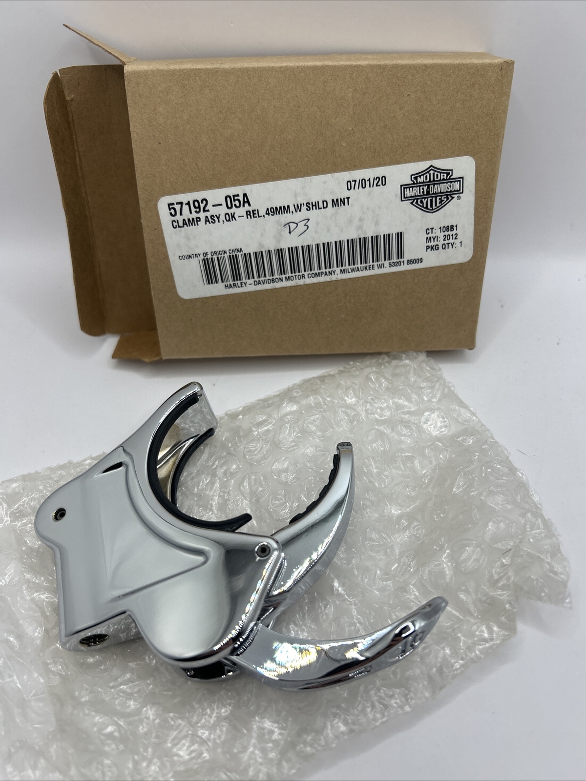 Harley-Davidson Sportster Dyna 49mm Chrome Quick Release 