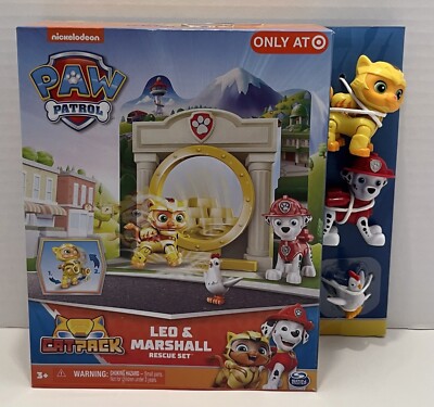 Paw Patrol Cat Pack Leo, Marshall, Chickaletta Rescue Figure Set New