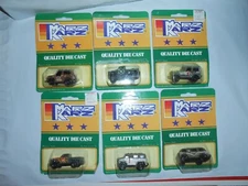 COMPLETE SET 6 VTG 1980's SUMMER MARZ KARZ MILITARY SUPER 6 MOC HONG KONG RARE