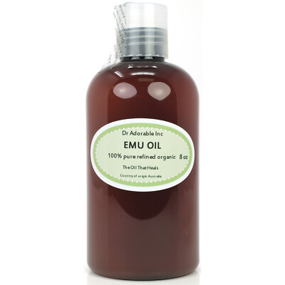 #ad Emu Oil 100% Pure Oil Fully Refined Organic Pure Cosmetic Grade 2oz up to Gallon $173.99