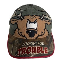 Buck Wear Baseball Hat Toddler Lookin For Trouble Camo Deer Adjustable Green