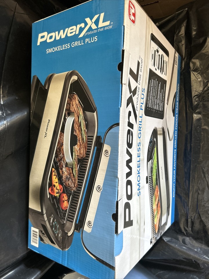 PowerXL Smokeless Grill Plus with Tempered Glass Lid (Brand New in Box