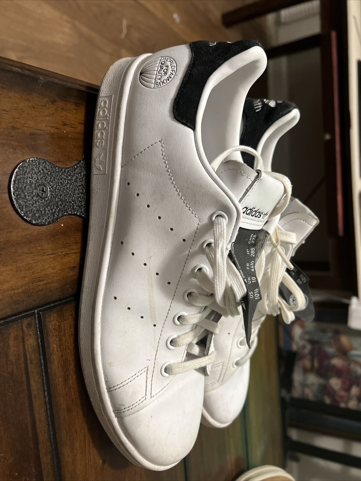 Hearty bite truck Adidas Stan Smith Tennis Sneaker White World Famous Quality Size 10.5 | eBay