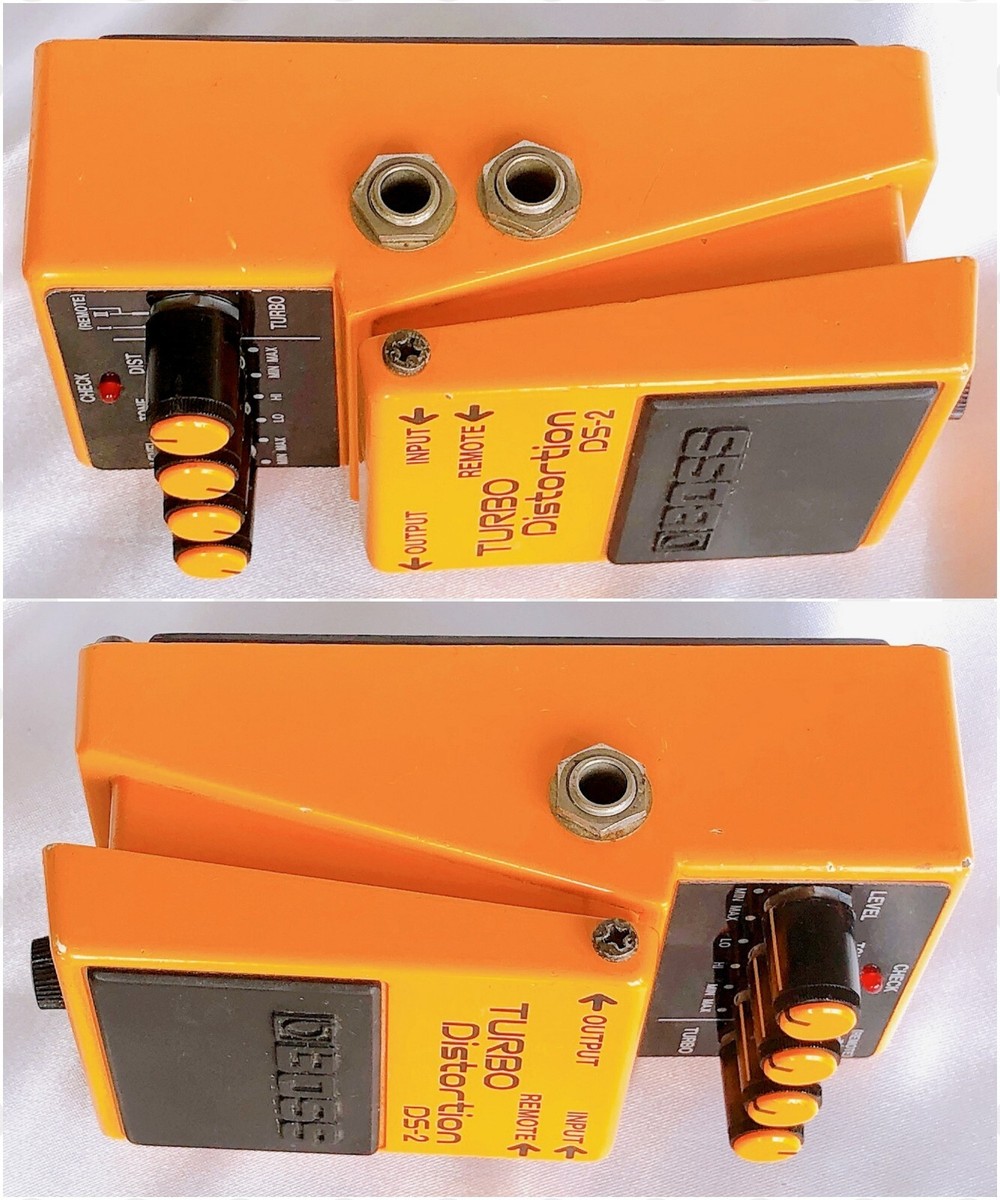 ギター 1988 BOSS TURBO Distortion DS-2 BOSS DS-2 Turbo Distortion Guitar Pedal with Remote Turbo
