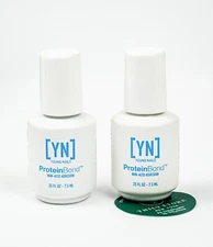 2 x Young Nails PROTEIN BOND .25oz Adhesion for Enhancements Gel Polish Acrylic 