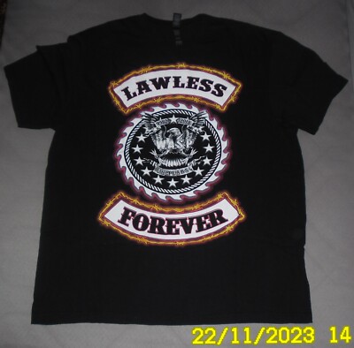 W.A.S.P. - 1982-2018 LAWLESS FOREVER - T-SHIRT - LOGO GEDRUCKT - GR.XL - SCHWARZ
