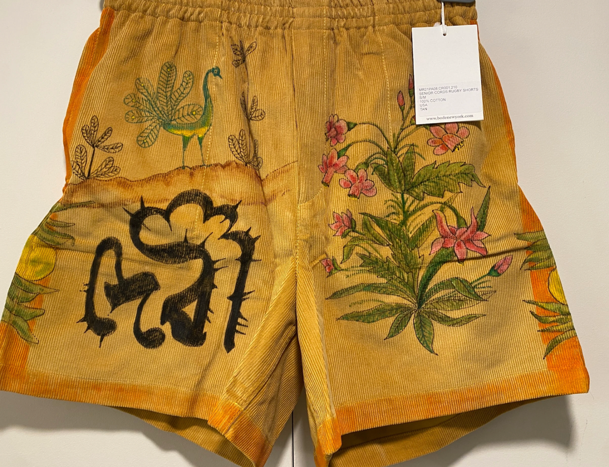 Bode senior corduroy rugby shorts size s/m | eBay