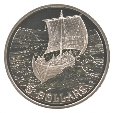 1999 Canada 5 Dollars Norway 20 Krone Vikings & The Vinland